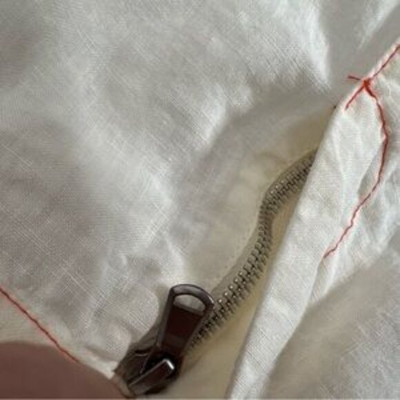 People of the Labyrinths Linen Pants | Rare Dutch Design Frog Print Size Medium - Picture 11 of 14